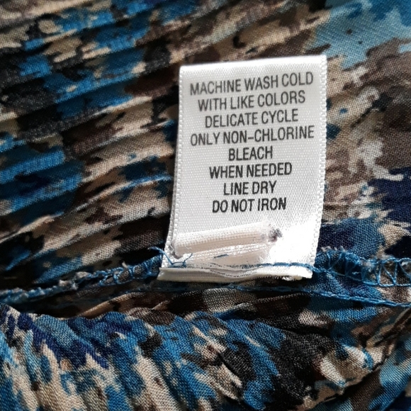 APT 9 floral patterned buttondown ribbed blouse - Picture 10 of 10